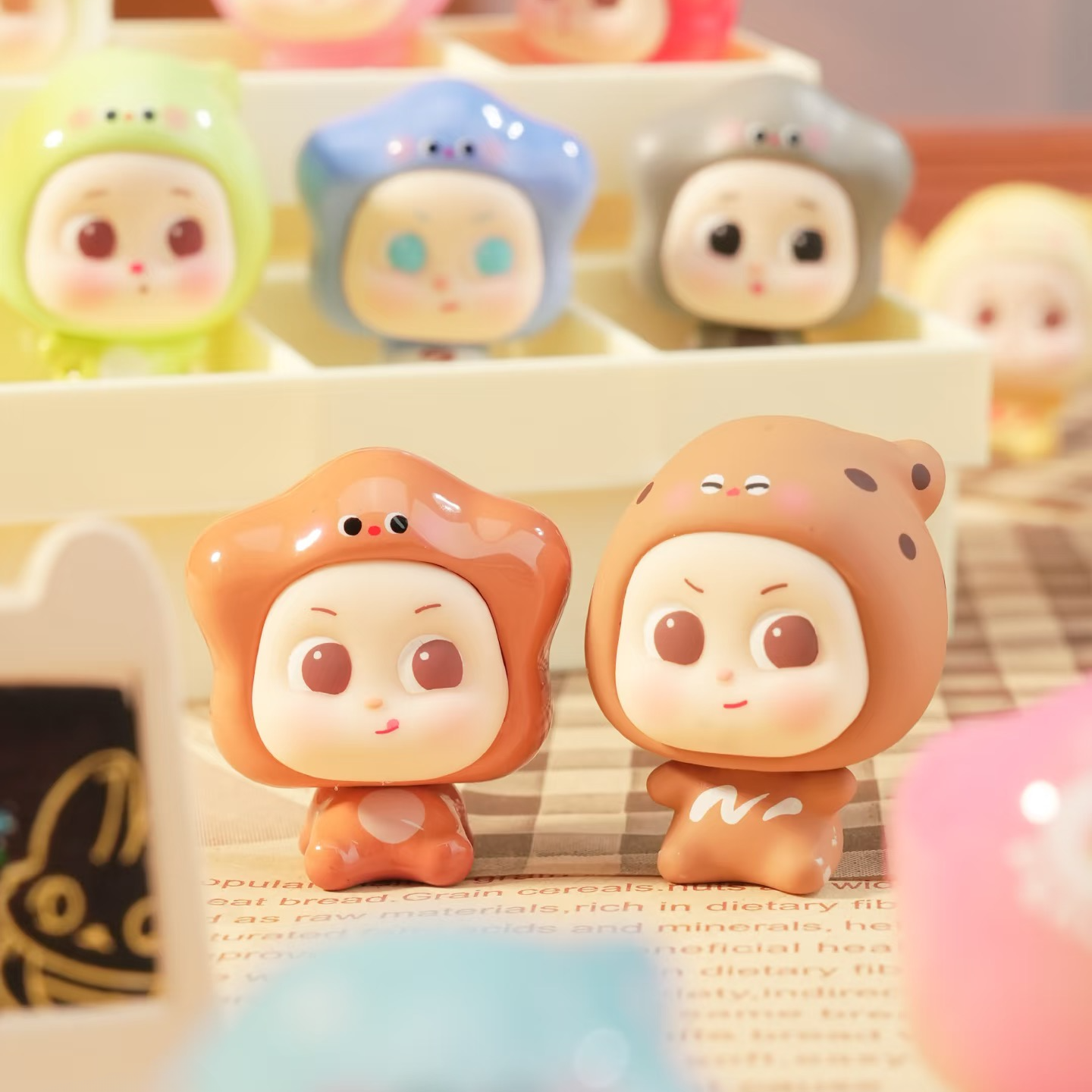 Pupu and Paipai Snack Time Series Mini Bean Figures