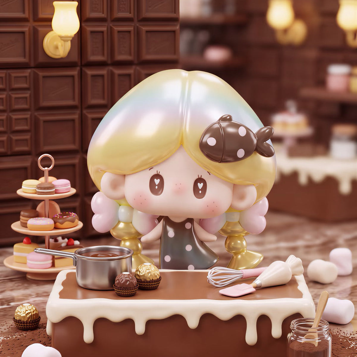 Hello Little Fish Secret Girlish Hearts Series Mini Bean Figures