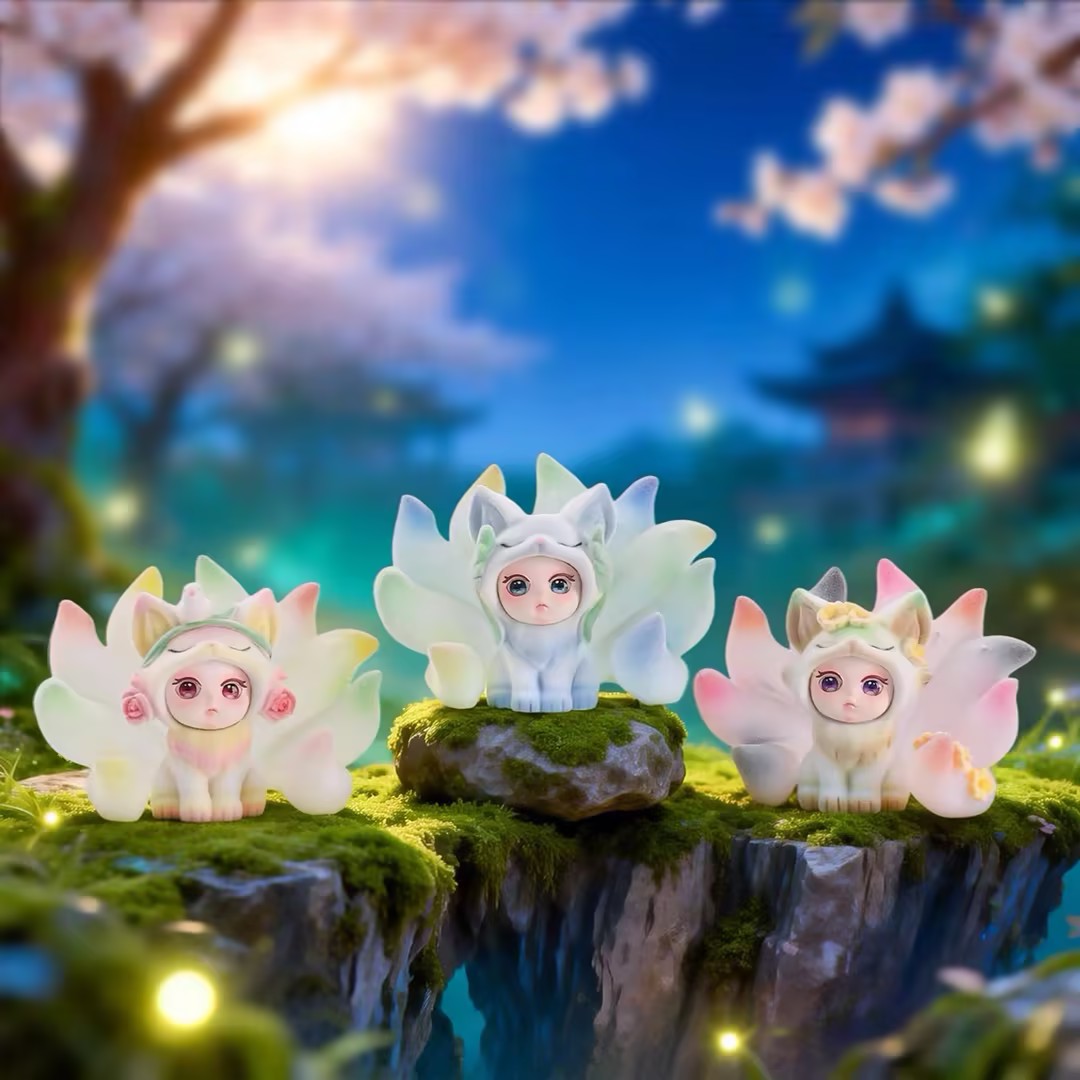 Floral Fluff Messenger Nine Tailed Fox Series Figures