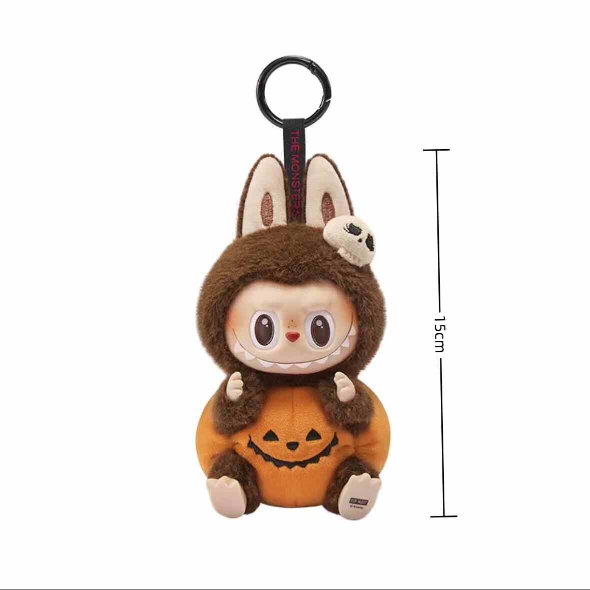 THE MONSTERS Halloween Series-Sitting Pumpkin Vinyl Plush Pendant Doll