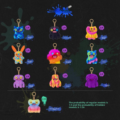Fuggler Funny Ugly Monster Keypers V6 Series Plush Key Chain Dolls